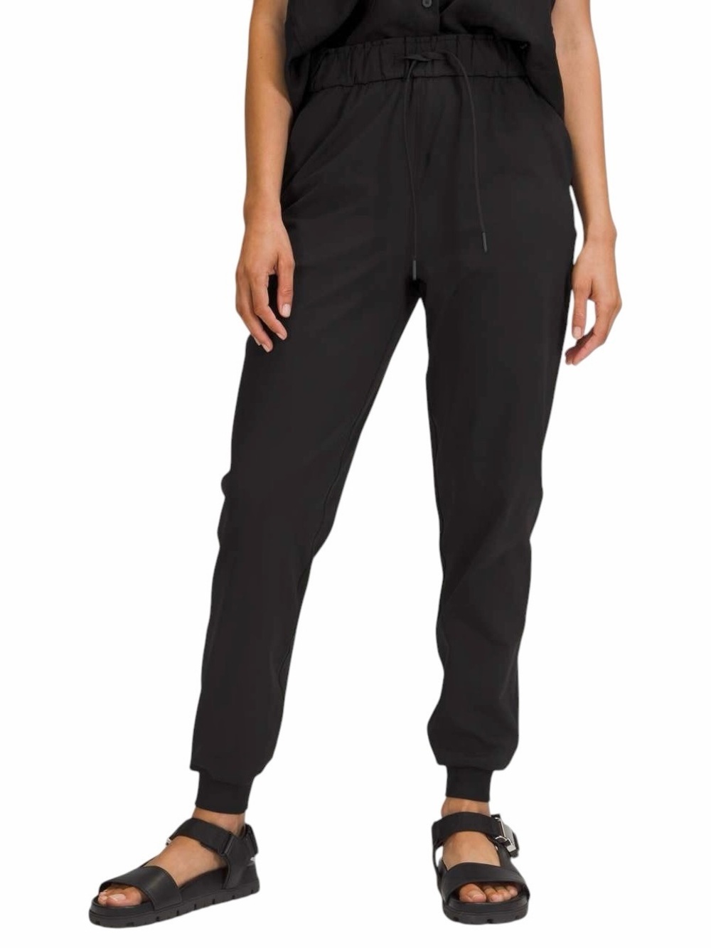 Lululemon Stretch Luxtreme High-Rise Jogger Pant Black Sz 8